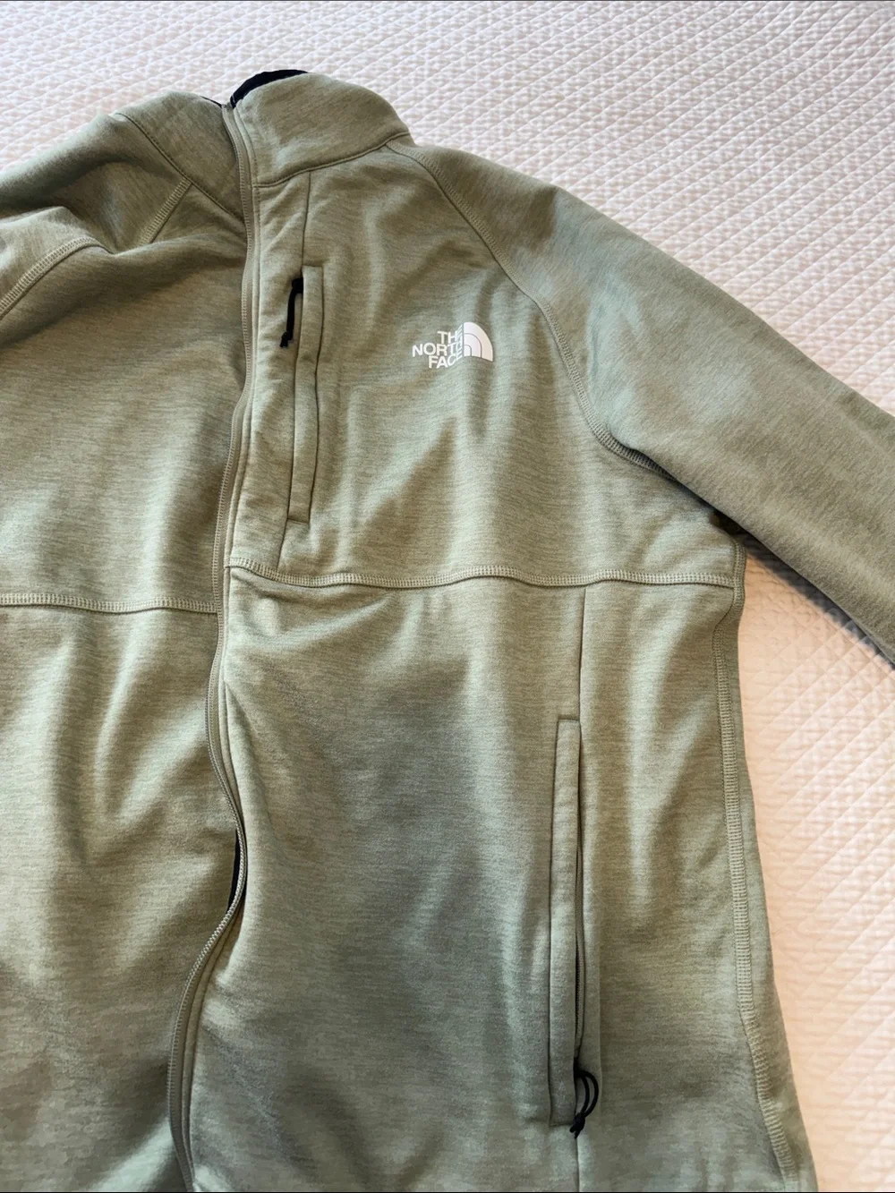 The North Face Men's Olive Green Performance Full-Zip Jacket